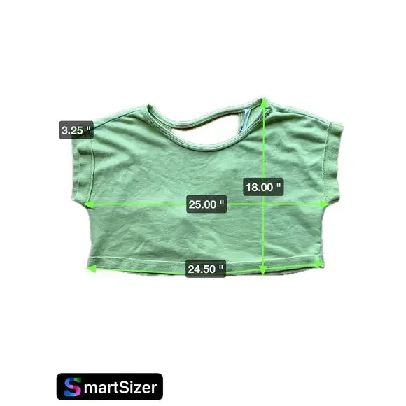 NEW Anthropologie Daily Practice Cropped Short Sleeve Open Wrap Cross Back Sz XL - Picture 6 of 6